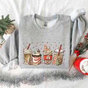 vintage christmas coffee t shirt with gingerbread and christmas tree design for coffee lovers and holiday outfits b5pg6 scaled