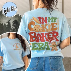 vintage christmas cookie tester sweatshirt for couples with fun cookie and milk design for holiday baking enthusiasts lfcoq