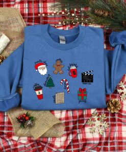 vintage christmas doodle t shirt for christmas lovers featuring fun designs ideal for holiday parties and family gatherings dzobd scaled