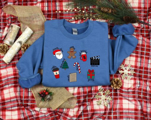 vintage christmas doodle t shirt for christmas lovers featuring fun designs ideal for holiday parties and family gatherings dzobd scaled