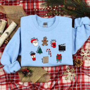 vintage christmas doodle t shirt for christmas lovers featuring fun designs ideal for holiday parties and family gatherings hla0v scaled