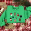 vintage christmas doodle t shirt for christmas lovers featuring fun designs ideal for holiday parties and family gatherings irqav scaled