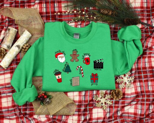 vintage christmas doodle t shirt for christmas lovers featuring fun designs ideal for holiday parties and family gatherings irqav scaled