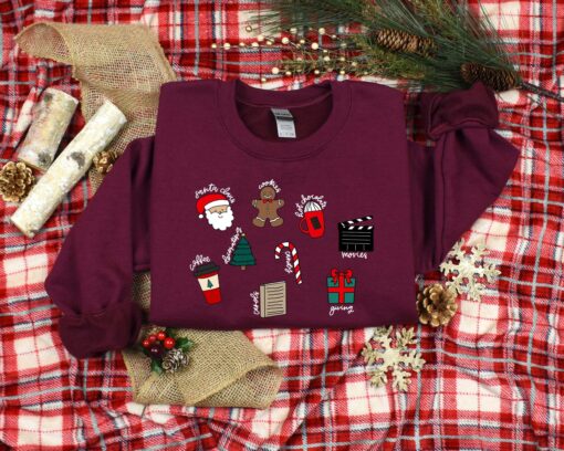 vintage christmas doodle t shirt for christmas lovers featuring fun designs ideal for holiday parties and family gatherings mus2v scaled