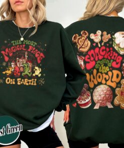 vintage christmas family shirt featuring magic kingdom design and snacking around the world theme for holiday celebrations 0mwoe