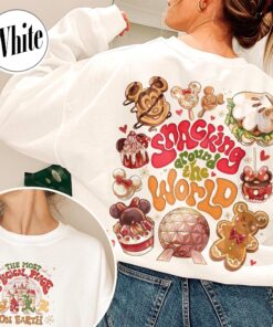 vintage christmas family shirt featuring magic kingdom design and snacking around the world theme for holiday celebrations 2hhn5