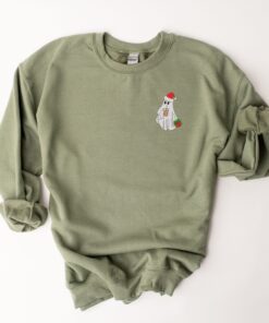 vintage christmas ghost embroidered sweatshirt with unique design for trendy holiday style y5rs6 scaled