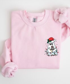 vintage christmas ghost tree cake t shirt for women funny christmas sweatshirt with unique design and comfortable fit jcnxe scaled