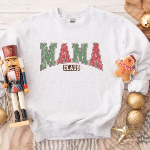 vintage christmas mama claus sweatshirt for moms funny xmas sweater with unique design comfortable and stylish holiday apparel ap64t