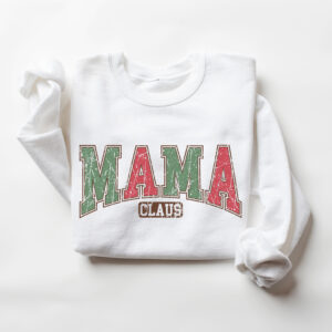 vintage christmas mama claus sweatshirt for moms funny xmas sweater with unique design comfortable and stylish holiday apparel hizio