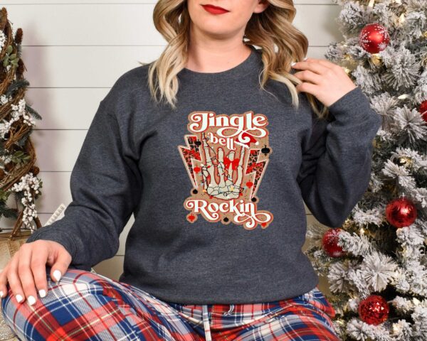 vintage christmas music t shirt jingle bell rockin retro design for holiday celebrations and festive gatherings htmya scaled