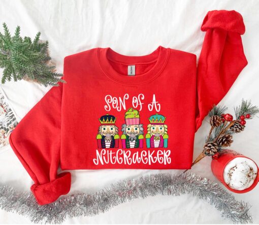 vintage christmas nutcracker t shirt for women with faux sequin design funny holiday shirt for christmas celebrations cuw5x scaled