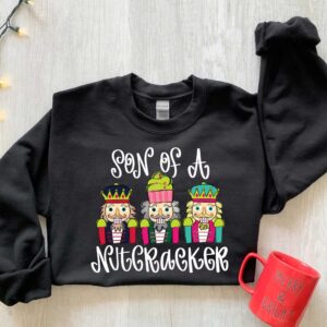 vintage christmas nutcracker t shirt for women with faux sequin design funny holiday shirt for christmas celebrations gc9mn scaled