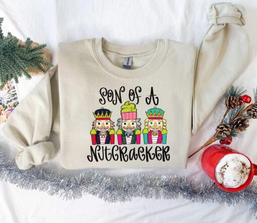 vintage christmas nutcracker t shirt for women with faux sequin design funny holiday shirt for christmas celebrations qts4t scaled