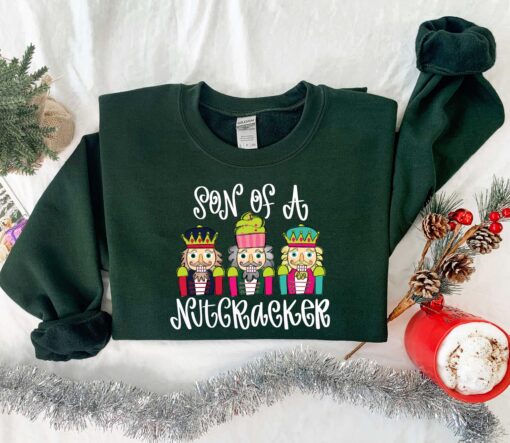 vintage christmas nutcracker t shirt for women with faux sequin design funny holiday shirt for christmas celebrations y6kop scaled