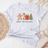 vintage christmas pregnancy announcement shirt for two with cute cookie design and maternity reveal theme gyqft