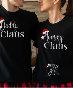 vintage christmas pregnancy announcement shirts for couples with maternity reveal design and unique holiday theme 3kruv