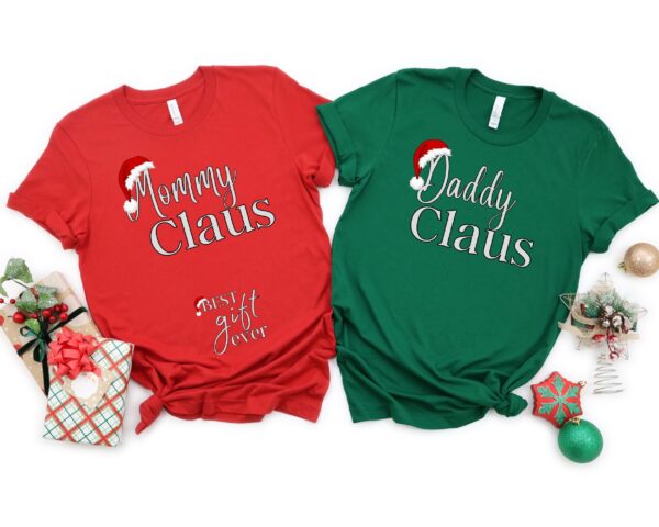 vintage christmas pregnancy announcement shirts for couples with maternity reveal design and unique holiday theme kup68