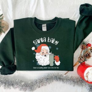 vintage christmas santa sweatshirt for women retro santa claus design funny holiday apparel for xmas celebrations o8qyw scaled