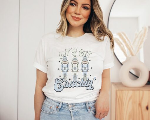 vintage christmas shirt lets get crackin nutcrackers tee with retro design for holiday celebrations and festive gatherings p9kih