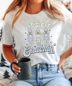 vintage christmas shirt lets get crackin nutcrackers tee with retro design for holiday celebrations and festive gatherings qqgmy