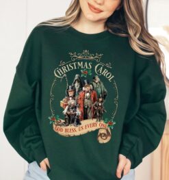 Vintage Christmas Shirt A Christmas Carol Sweatshirt Featuring Scrooge and Marley Retro Bookish Dickens Design