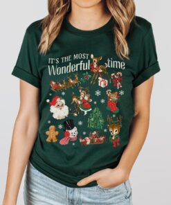 vintage christmas shirt featuring santa and snowman retro design for holiday apparel efhep scaled