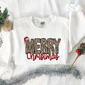 vintage christmas shirt for women with leopard print design and merry christmas graphic 9ieri scaled