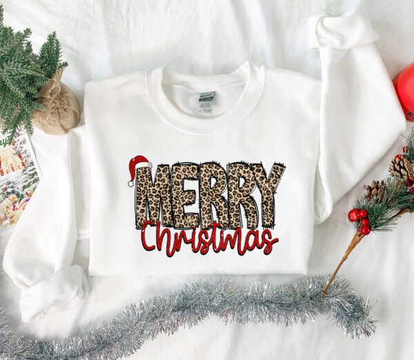 vintage christmas shirt for women with leopard print design and merry christmas graphic 9ieri scaled