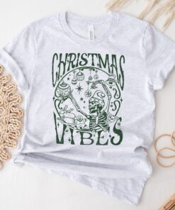 vintage christmas skeleton t shirt for women spooky xmas graphic tee with unique design and fun holiday vibes 0uwk4