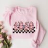 vintage christmas sweater for women with pink christmas trees design retro crewneck sweatshirt ideal for holiday celebrations aoxkz