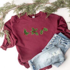 vintage christmas sweater trendy crewneck holiday jumper warm winter sweatshirt for christmas lovers and holiday apparel julhy