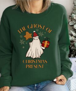 vintage christmas sweater with funny ghost design for women ugly christmas sweatshirt for holiday celebrations kyxvb