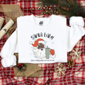 vintage christmas sweatshirt african santa design for family gatherings comfortable black santa shirt sbzjc scaled