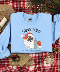 vintage christmas sweatshirt african santa design for family gatherings comfortable black santa shirt sorqa scaled