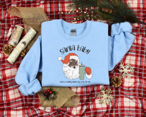 vintage christmas sweatshirt african santa design for family gatherings comfortable black santa shirt sorqa scaled