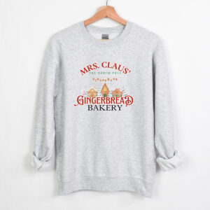 vintage christmas sweatshirt claus gingerbread bakery design with christmas cookies print for holiday celebrations and casual wear g5cf5