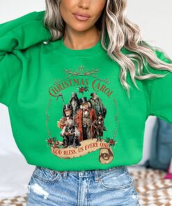 vintage christmas sweatshirt dickens christmas carol design scrooge and marley retro style bookish apparel for holiday celebrations kyacv