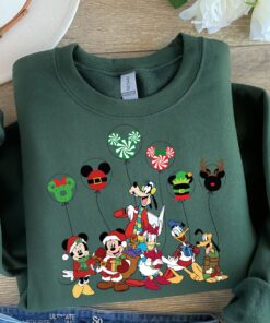 vintage christmas sweatshirt featuring disney mickey and friends for family vacations comfortable t shirt for holiday celebrations qvh1g scaled