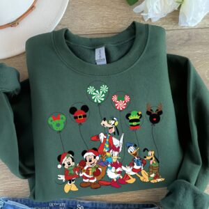 vintage christmas sweatshirt featuring disney mickey and friends for family vacations comfortable t shirt for holiday celebrations qvh1g scaled