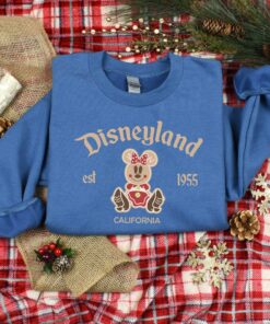 vintage christmas sweatshirt featuring disneyland est 1955 design with mickey and minnie for your holiday trips and cruises c73z9 scaled