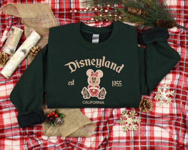 vintage christmas sweatshirt featuring disneyland est 1955 design with mickey and minnie for your holiday trips and cruises teogo scaled