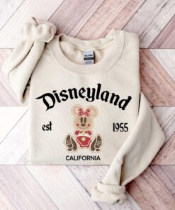 vintage christmas sweatshirt featuring disneyland est 1955 design with mickey and minnie for your holiday trips and cruises zrxvu scaled