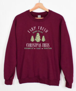 vintage christmas sweatshirt featuring farm fresh christmas tree cakes design for a festive and fun holiday look 9fz8k scaled