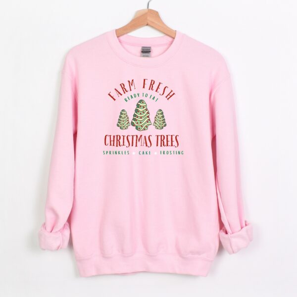 vintage christmas sweatshirt featuring farm fresh christmas tree cakes design for a festive and fun holiday look mfqbh scaled