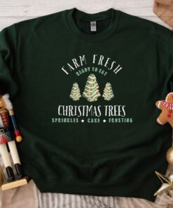 vintage christmas sweatshirt featuring farm fresh christmas tree cakes design for a festive and fun holiday look sdj0s scaled