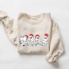 vintage christmas sweatshirt featuring ghost santa design for halloween and holiday celebrations unique funny christmas apparel mapd8