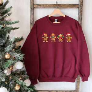 vintage christmas sweatshirt featuring gingerbread and cookies for family matching outfits and holiday gatherings 3f2mv