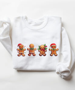 vintage christmas sweatshirt featuring gingerbread and cookies for family matching outfits and holiday gatherings askh8 scaled