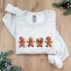 vintage christmas sweatshirt featuring gingerbread and cookies for family matching outfits and holiday gatherings iggsa